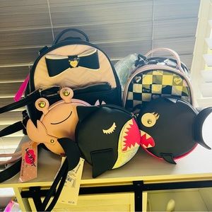 BETSEY JOHNSON MINI BACKPACKS & Shark & CRAB WALLETS BUNDLE! - NWT